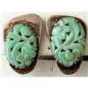 Image 1 : STERLING SILVER JADE EARRLINGS #2326308