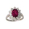 Image 1 : 3.50ct Ruby & Diamond Ring #2326387