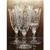 Image 1 : ROSE Point WATER Goblets (3) Glasses  STEM 3121#2326806