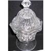 Image 1 : Flint Glass Punty and Star Footed Compote #2326861