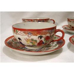 Japanese Tea Set 6 Cups and plates #2326896