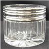 Image 1 : Sterling and Lead Crystal covered pot. #2327084