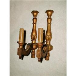 Gilt Wood Sconces France C.1900-1930 #2338578