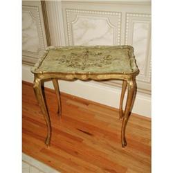 Early Florentine Table Cream And Gilt  #2338581