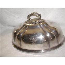 Silver Plated Lid Dome England C.1900 #2338582