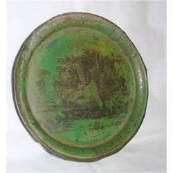 NICE OLD TIN ART PLATE CIRCA 1830 FRANCE #2338589