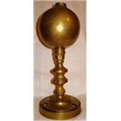 ANTIQUE EUROPEAN 18TH CENTURY OIL BRONZE LAMP #2338600