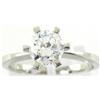 Image 1 : Platinum 1.30 CT F/G Color Diamond Solitaire #2338642