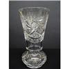 Image 1 : STRIKING VINTAGE CUT CRYSTAL HEAVY VASE #2338677