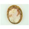 Image 1 : 14k Gold  Natural Shell Cameo Pin or Pendant #2338705