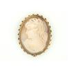 Image 1 : 14k Gold  Natural Shell Cameo Pin or Pendant #2338706