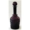 Image 1 : Amethyst Fleur Di Lis Hobnail Decanter  	  #2338900
