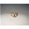 Estate 14K YG Gold Citrine Green Amethyst Ring #2339203