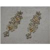 14K WG Gold Filigree Diamond Citrine Earrings #2339205