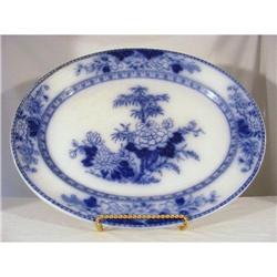 Flow Blue Platter Large. English. c1900 #2339328