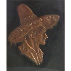 Copper Art  Mexican Man  #2339352