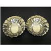 Image 1 : 2 MATCHING FANCY OVAL STERLING CONDIMENT DISHES#2348452