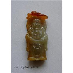 Chinese Jade God of Wealth Pendant #2349168