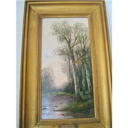 German landscape  original oil signed Graf #2349227