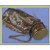 Image 1 : WHITING AND DAVIS ART DECO GOLD MESH BAG PURSE #2349265