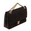 Image 2 : Chanel Black Leather Classic Double Flap Bag
