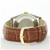 Image 7 : Rolex Mens 2T Champagne Diamond Wristwatch With Brown Leather Band