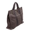 Image 3 : Hermes Black Gray Canvas Herline Bag GM Tote Bag
