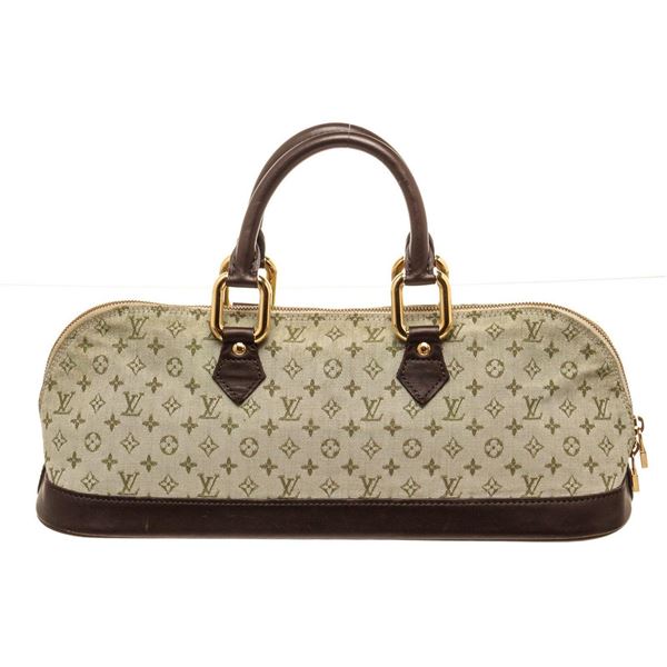 Louis Vuitton Green Monogram Canvas Alma Long Shoulder Bag