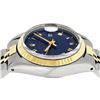 Image 4 : Rolex Ladies 2 Tone Blue Roman Fluted Date Jubilee Band Wristwatch