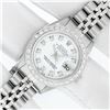 Image 2 : Rolex Ladies Stainless Steel White Diamond 26MM Oyster Perpetual Datejust Wristw