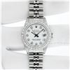 Image 3 : Rolex Ladies Stainless Steel White Diamond 26MM Oyster Perpetual Datejust Wristw