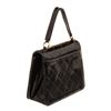 Image 3 : Chanel Black Leather Square Flap Shoulder Bag