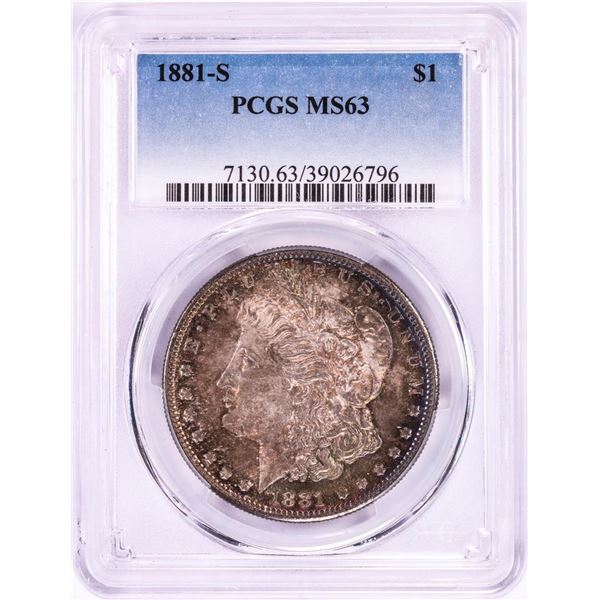 1881-S $1 Morgan Silver Dollar Coin NGC MS63