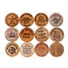 Image 2 : Lot of (12) Wooden Nickels