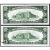 Image 2 : Lot of (2) 1934A $10 Federal Reserve Notes