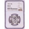 Image 1 : 1955 Franklin Half Dollar Coin NGC MS64