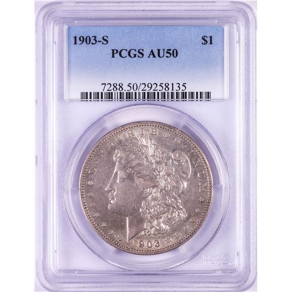 1903-S $1 Morgan Silver Dollar Coin PCGS AU50
