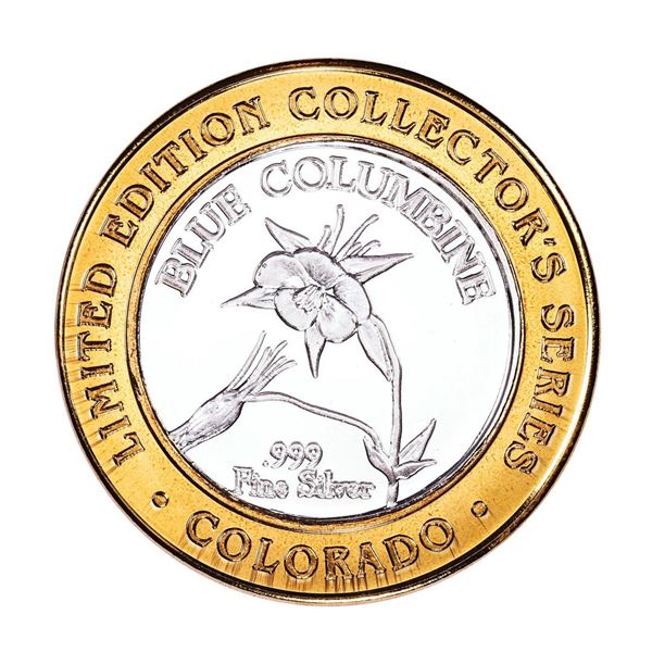 .999 Silver The Great State of Colorado Collector's Series Gaming Token