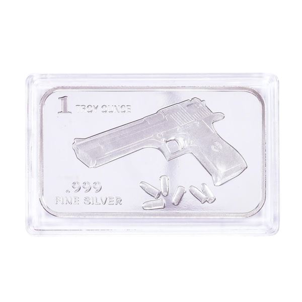 1 Troy Ounce .999 Fine Silver Art Bar