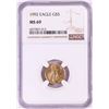 Image 1 : 1992 $5 American Gold Eagle Coin NGC MS69