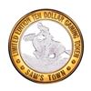 Image 1 : .999 Silver Sam's Town Las Vegas, Nevada $10 Limited Edition Casino Gaming Token