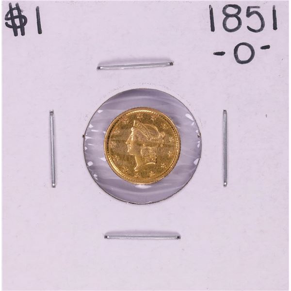 1851-O Type 1 $1 Liberty Head Gold Dollar Coin