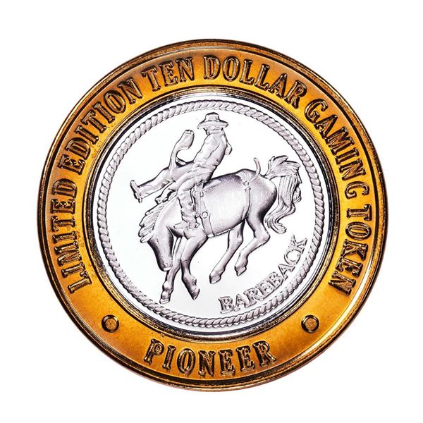 .999 Fine Silver Pioneer Laughlin, Nevada $10 Limited Edition Gaming Token