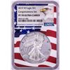 Image 1 : 2019-W $1 Proof American Silver Eagle Coin NGC PF70 Ultra Cameo Congratulations Flag