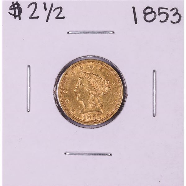 1853 $2 1/2 Liberty Head Quarter Eagle Gold Coin