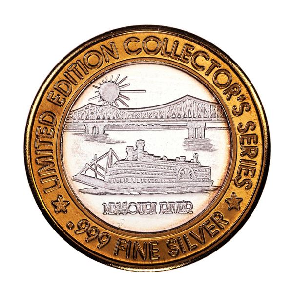 .999 Fine Silver Casino St. Charles Riverfront $10 Limited Edition Gaming Token