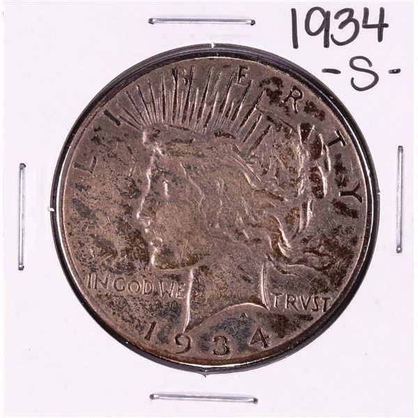 1934-S $1 Peace Silver Dollar Coin