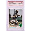 Image 1 : 1973 Topps Roberto Clemente MLB Card #50 PSA Near Mint 8
