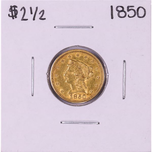 1850 $2 1/2 Liberty Head Quarter Eagle Gold Coin