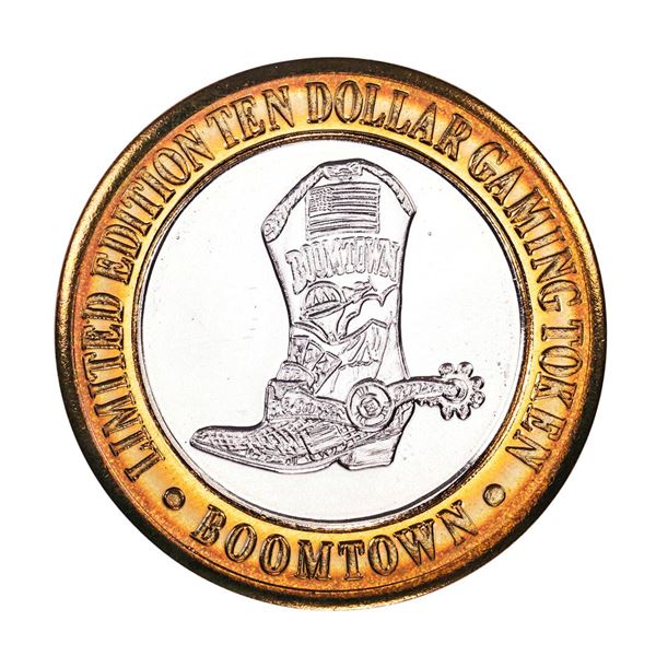 .999 Silver Boomtown Las Vegas, NV $10 Casino Limited Edition Gaming Token